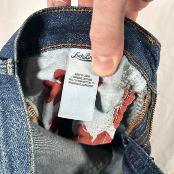 Lucky Brand Jeans Women's 4 27 Dark Wash Sweet'n Crop Cotton Blend Mid Rise - Picture 10 of 10